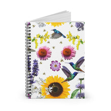 Load image into Gallery viewer, Spiral Notebook - Ruled Line - Wilma’s Flower Garden - KORAT
