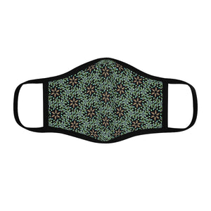 Fitted Polyester Face Mask - Eve’s Emerald Curls - KORAT