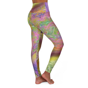 High Waisted Yoga Leggings - Justin’s Planet (J21) - KORAT