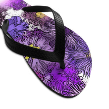 Load image into Gallery viewer, Unisex Flip-Flops - Mary Magic Flowers - KORAT
