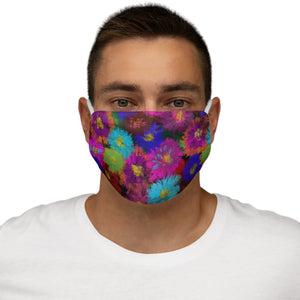 Snug-Fit Polyester Face Mask - Fancy Flora - KORAT