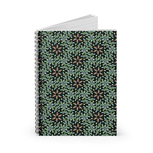 Spiral Notebook - Ruled Line - Eve’s Emerald Curls - KORAT