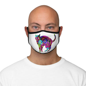 Fitted Polyester Face Mask - Fancy Flora - KORAT