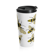 Load image into Gallery viewer, Stainless Steel Travel Mug - Bee Kind - KORAT
