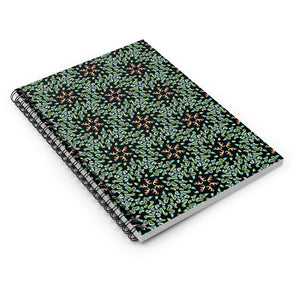 Spiral Notebook - Ruled Line - Eve’s Emerald Curls - KORAT