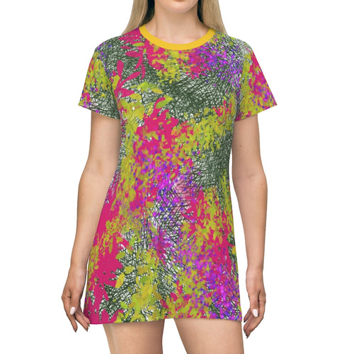 All Over Print T-Shirt Dress - Amy D. - KORAT