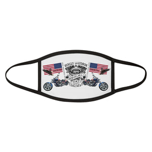 Mixed-Fabric Face Mask - Harley Davidson with USA & Eagle - KORAT