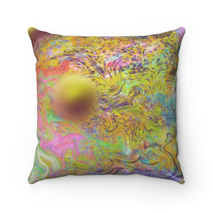 Spun Polyester Square Pillow - Justin’s Planet (J21) - KORAT