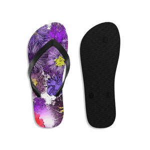 Unisex Flip-Flops - Mary Magic Flowers - KORAT