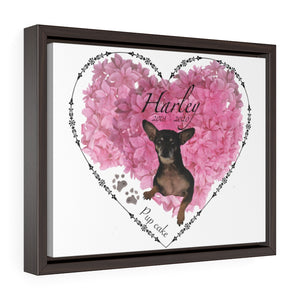 Horizontal Framed Premium Gallery Wrap Canvas - Harley Heart - KORAT