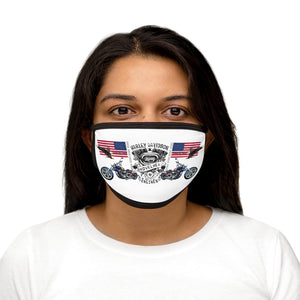 Mixed-Fabric Face Mask - Harley Davidson with USA & Eagle - KORAT