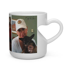 Load image into Gallery viewer, Heart Shape Mug - 3 Family Images - with Saying - KORAT
