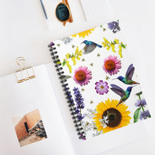 Load image into Gallery viewer, Spiral Notebook - Ruled Line - Wilma’s Flower Garden - KORAT
