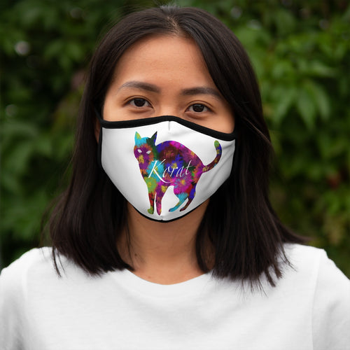 Fitted Polyester Face Mask - Fancy Flora - KORAT