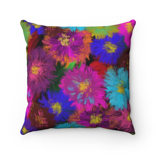 Spun Polyester Square Pillow - Fancy Flora - KORAT