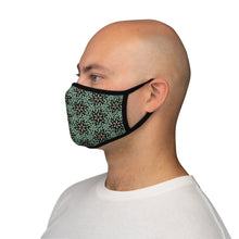 Load image into Gallery viewer, Fitted Polyester Face Mask - Eve’s Emerald Curls - KORAT
