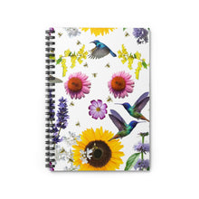 Load image into Gallery viewer, Spiral Notebook - Ruled Line - Wilma’s Flower Garden - KORAT
