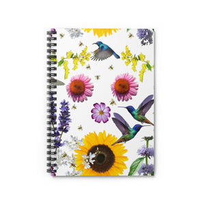 Spiral Notebook - Ruled Line - Wilma’s Flower Garden - KORAT