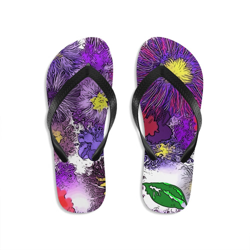 Unisex Flip-Flops - Mary Magic Flowers - KORAT