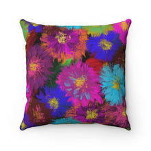 Load image into Gallery viewer, Spun Polyester Square Pillow - Fancy Flora - KORAT
