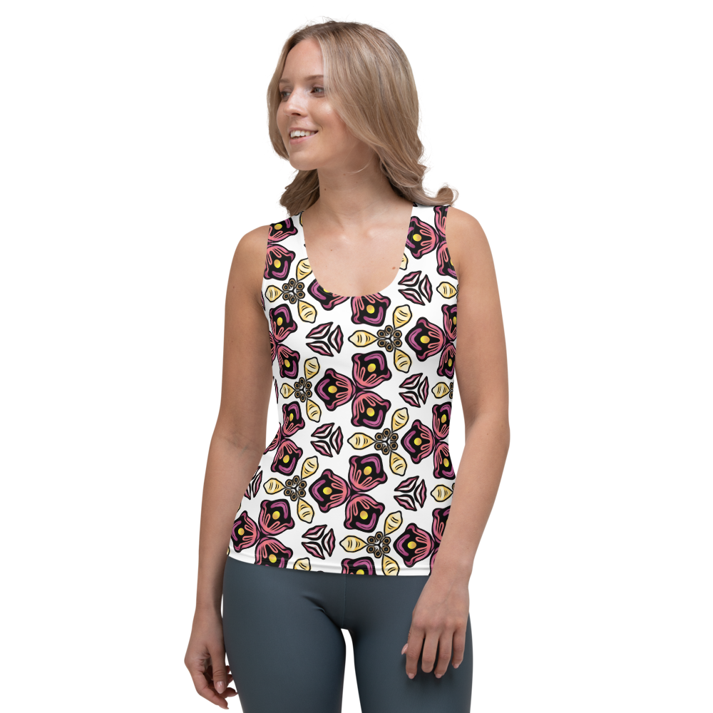 Sublimation Cut & Sew Tank Top - Tea Tulip - KORAT